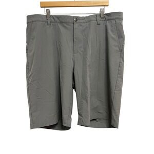 Adidas Golf Shorts Mens 40 Gray Stretch Recycled Performance Flat Front Active